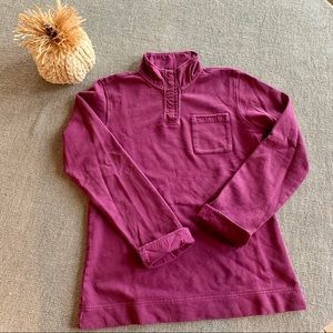 1/4 snap cotton sweatshirt